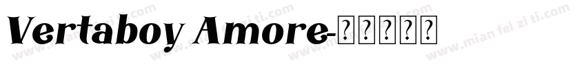 Vertaboy Amore字体转换